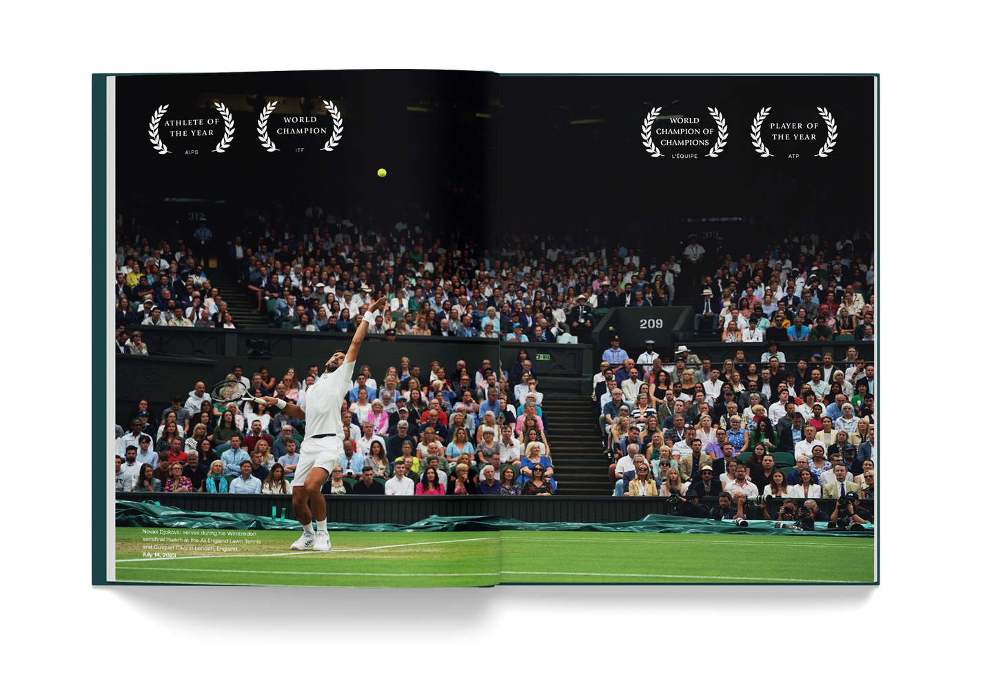 Novak Djokovic 2023 Season Single Book